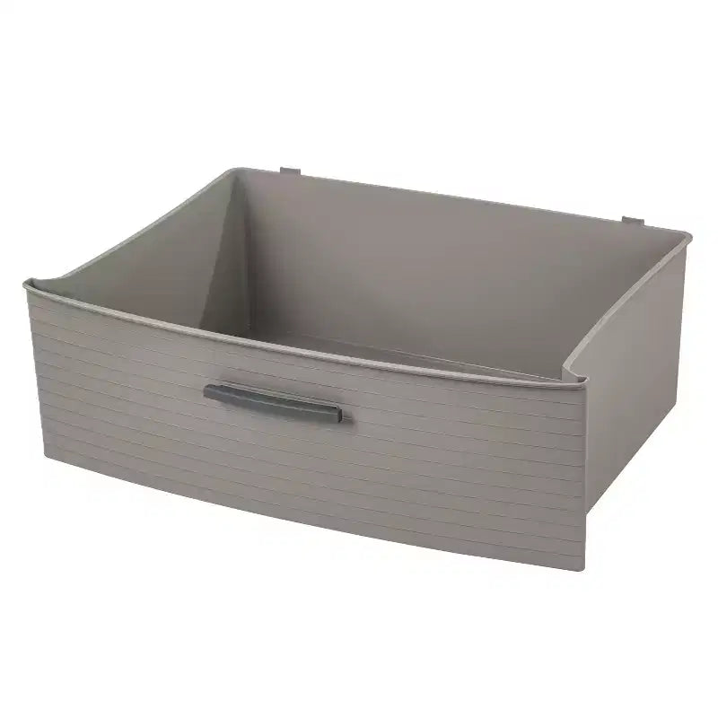 Cassettiera alta a 3 cassetti, grigio scuro, cassetti in plastica portatili, nessun assemblaggio richiesto