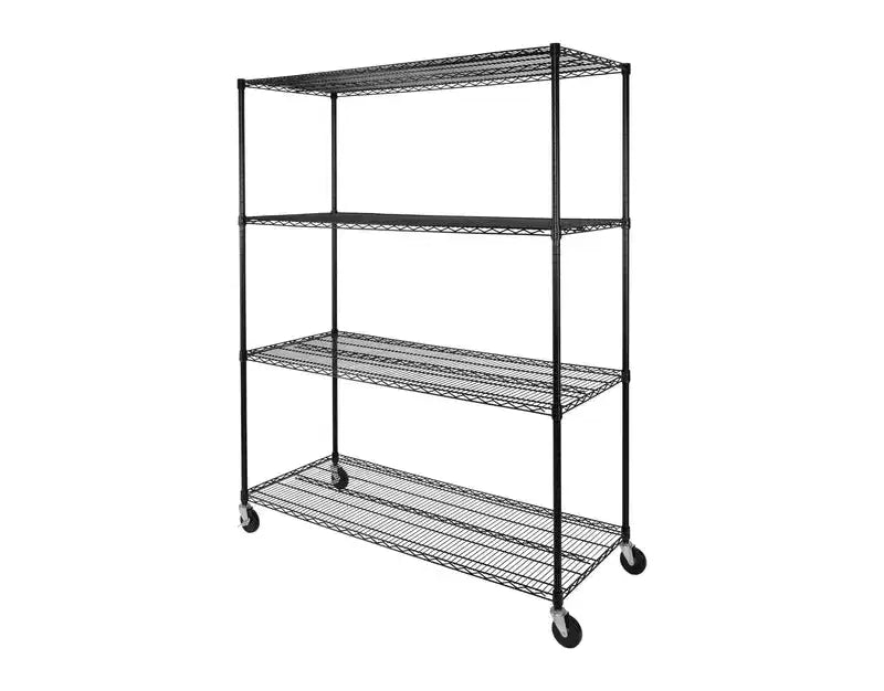 Scaffalatura in filo di acciaio Seville Classics UltraDurable a 4 ripiani, 60 x 24