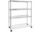 Scaffalatura in filo di acciaio Seville Classics UltraDurable a 4 ripiani, 60 x 24