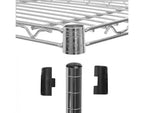 Scaffalatura in filo di acciaio Seville Classics UltraDurable a 4 ripiani, 60 x 24