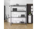 Scaffalatura in filo di acciaio Seville Classics UltraDurable a 4 ripiani, 60 x 24
