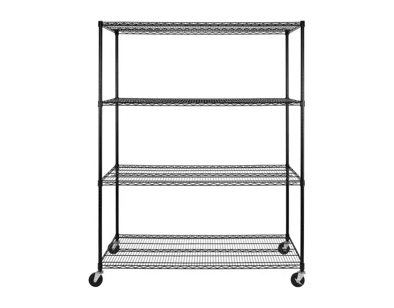 Scaffalatura in filo di acciaio Seville Classics UltraDurable a 4 ripiani, 60 x 24