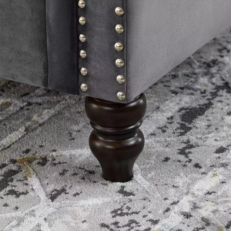 Divano componibile 3 posti + 3 posti in velluto Enhanced Comfort