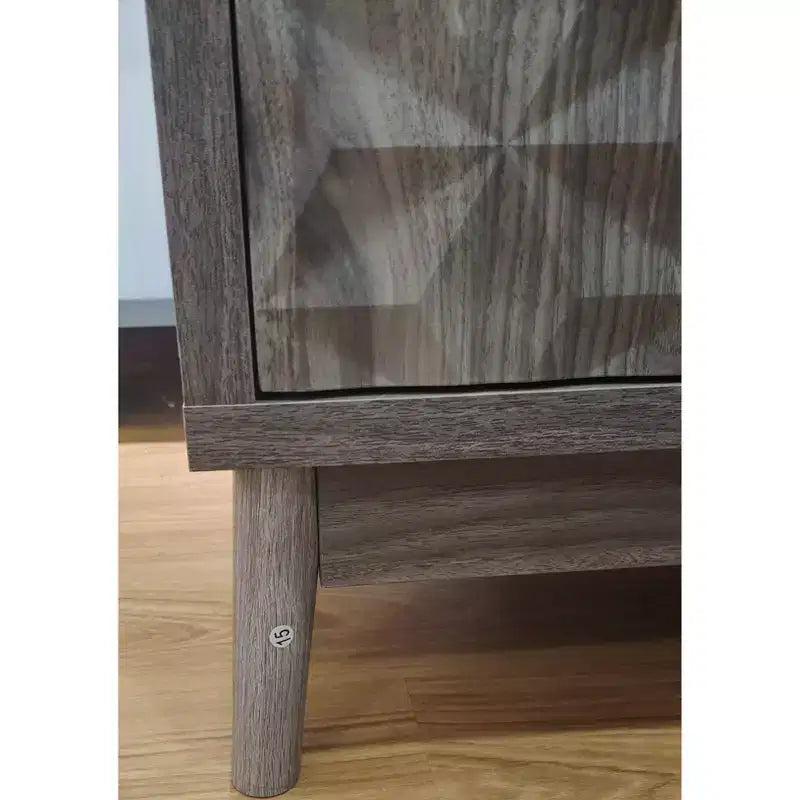 Madia moderna con 4 ante dal design geometrico, contenitore per soggiorno, ufficio e cucina