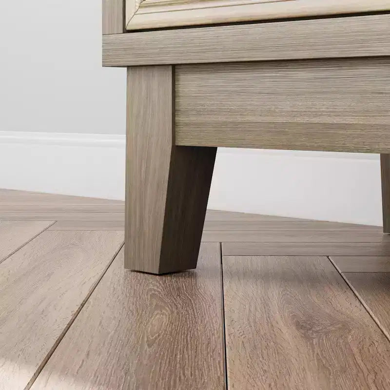 Madia moderna con 4 ante dal design geometrico, contenitore per soggiorno, ufficio e cucina