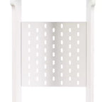 Mobile contenitore moderno alto 180 cm con 2 cassetti e ante in vetro, 6 ripiani
