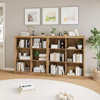 Organizzatore da Libreria a 6 Cubi, Libreria Alta 135 cm, Organizzatore Moderno Autoportante per Soggiorno, Camera da Letto, Ufficio