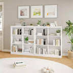 Organizzatore da Libreria a 6 Cubi, Libreria Alta 135 cm, Organizzatore Moderno Autoportante per Soggiorno, Camera da Letto, Ufficio