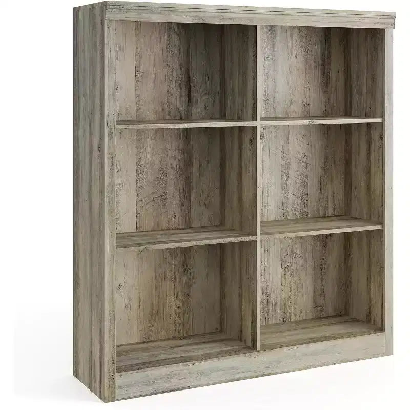 Organizzatore da Libreria a 6 Cubi, Libreria Alta 135 cm, Organizzatore Moderno Autoportante per Soggiorno, Camera da Letto, Ufficio