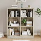 Organizzatore da Libreria a 6 Cubi, Libreria Alta 135 cm, Organizzatore Moderno Autoportante per Soggiorno, Camera da Letto, Ufficio