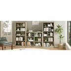 Organizzatore da Libreria a 6 Cubi, Libreria Alta 135 cm, Organizzatore Moderno Autoportante per Soggiorno, Camera da Letto, Ufficio