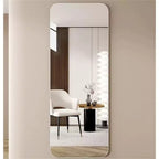 Okak 65*24/60*15/56*15in Specchio a figura intera antideflagrante con angoli arrotondati, specchio da parete moderno da 5mm, specchio per guardaroba, soggiorno
