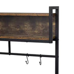 Mobile contenitore da cucina 2-in-1 con cuccia integrata per cani di piccola taglia fino a 18 kg, Marrone rustico