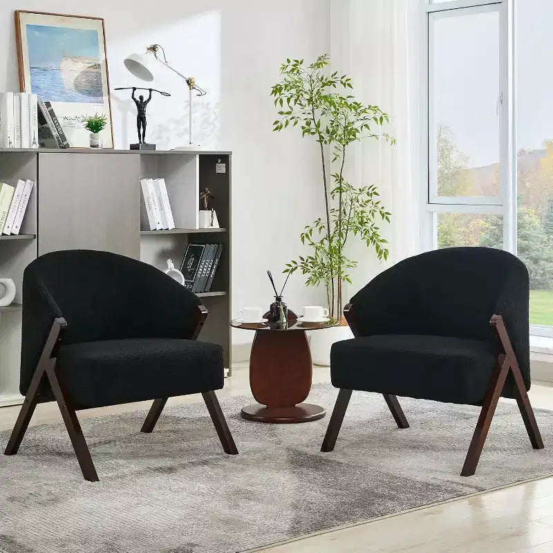 Poltrona in stile moderno, materiale PU, comoda sedia da lettura imbottita, poltrona senza braccioli, adatta per soggiorno e camera da letto