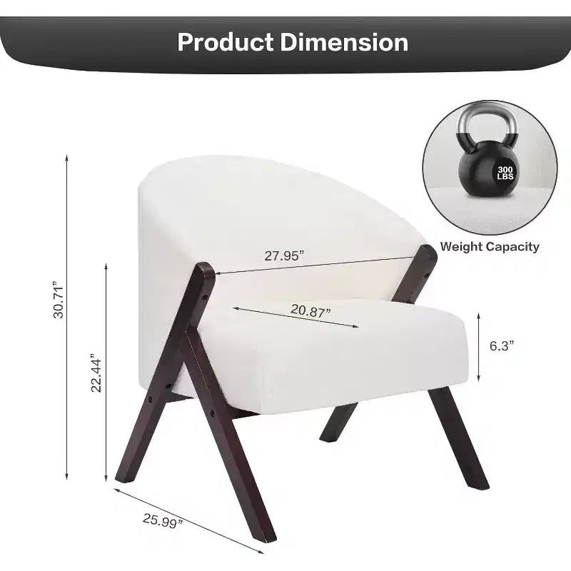 Poltrona in stile moderno, materiale PU, comoda sedia da lettura imbottita, poltrona senza braccioli, adatta per soggiorno e camera da letto