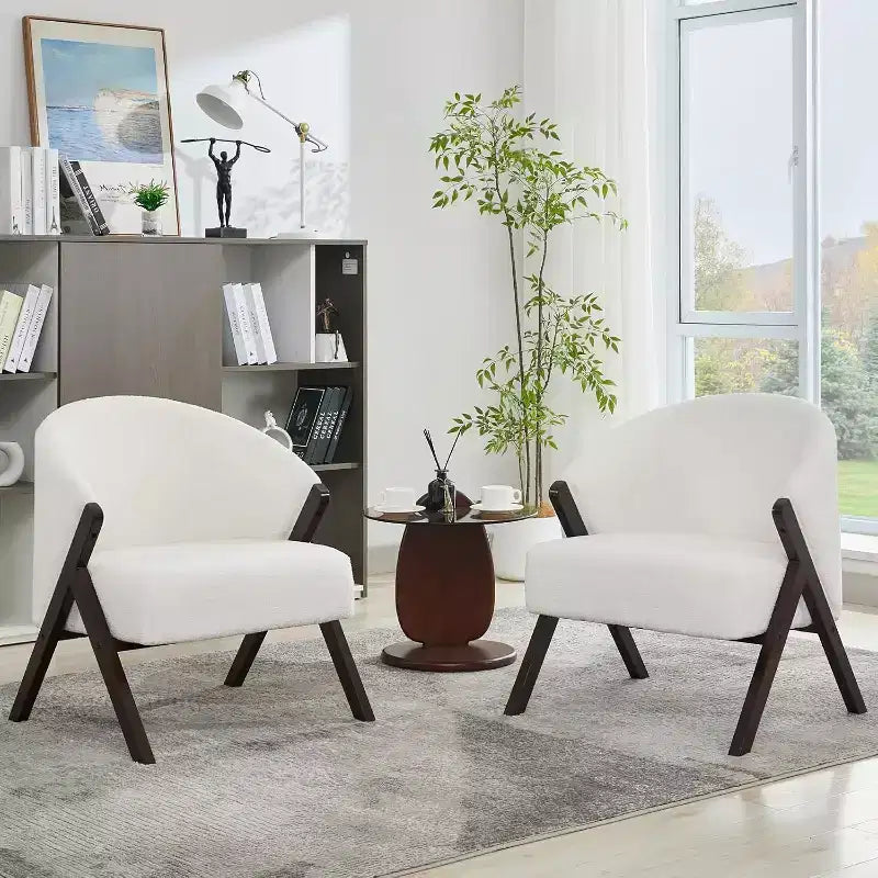 Poltrona in stile moderno, materiale PU, comoda sedia da lettura imbottita, poltrona senza braccioli, adatta per soggiorno e camera da letto