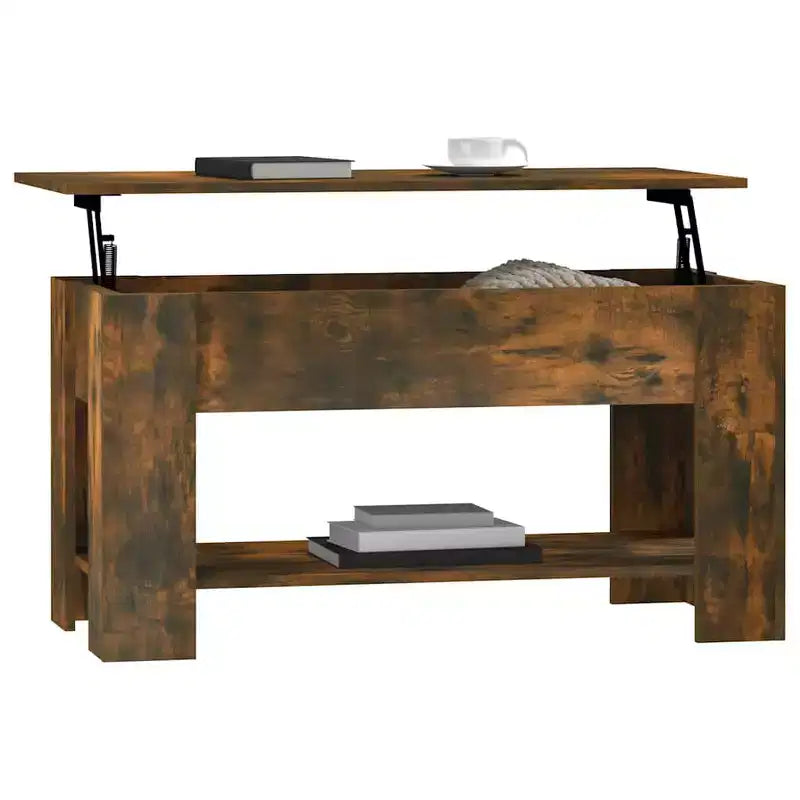 Tavolino Rovere Affumicato Legno Ingegnerizzato Medio