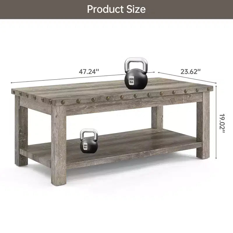 Tavolino da divano beige, consolle da 120 cm con ripiano portaoggetti, tavolino da caffè moderno in MDF per soggiorno, ingresso, corridoio