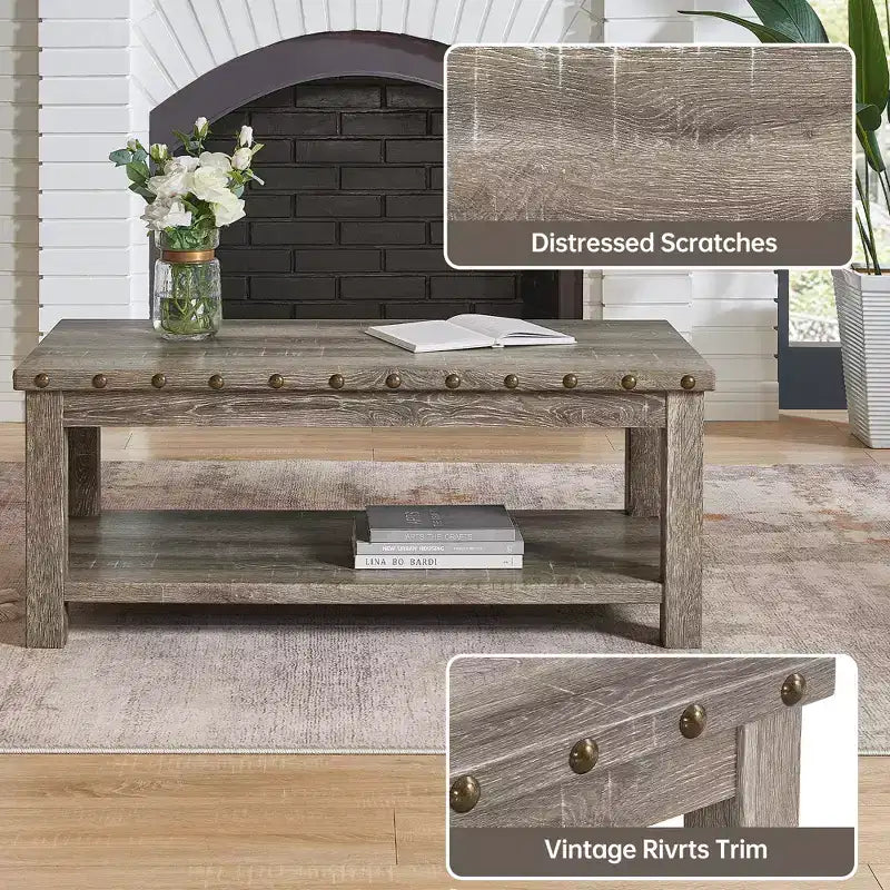 Tavolino da divano beige, consolle da 120 cm con ripiano portaoggetti, tavolino da caffè moderno in MDF per soggiorno, ingresso, corridoio