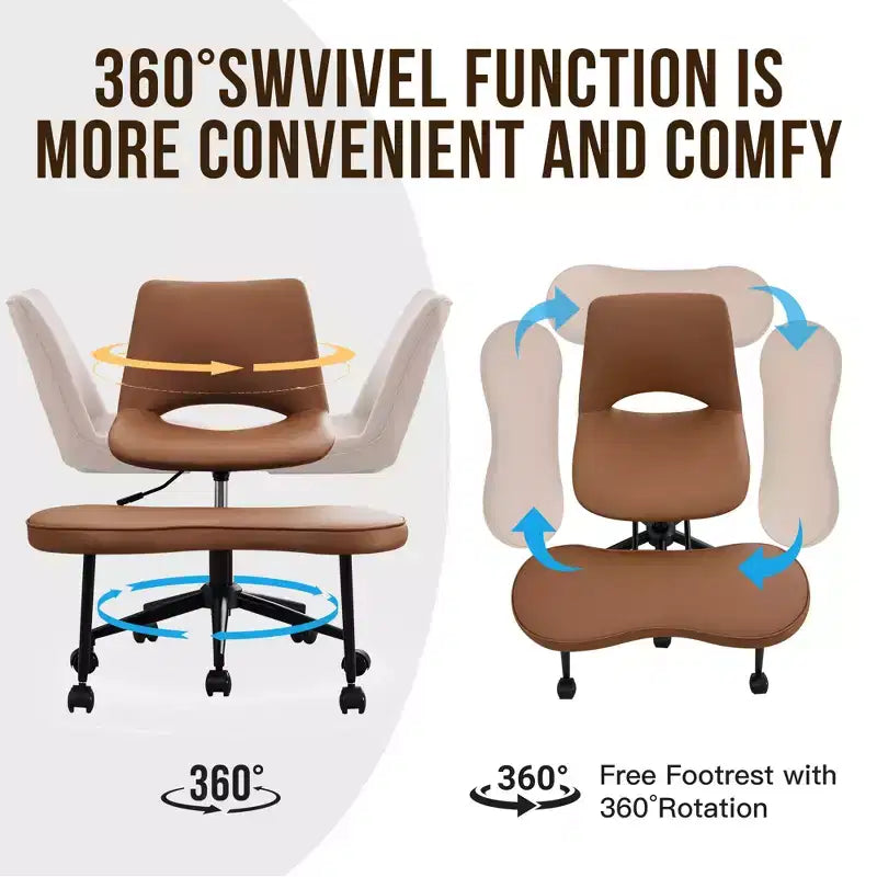 Sedia lounge a gambe incrociate ergonomica, supporto lombare alto, altezza regolabile, girevole a 360°, seduta incrociata, ruote, per meditazione, yoga, ADHD
