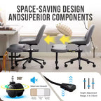 Sedia lounge a gambe incrociate ergonomica, supporto lombare alto, altezza regolabile, girevole a 360°, seduta incrociata, ruote, per meditazione, yoga, ADHD