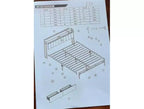 Platform Bed Frame with 2 Storage Drawers  Upholstered Headboard  Built-In Charging Station  Sturdy Metal Slats, No Box Seasonal Needed