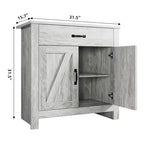 Credenza, Mobile Contenitore da Cucina con Cassetti, Anta, Ripiani Regolabili, Armadio Moderno ad Alta Capacità per Soggiorno, Cucina, Casa
