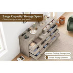 Cassettiera a 12 cassetti per camera da letto, mobile contenitore grande, mobile TV, cassettiera in legno, per soggiorno, corridoio