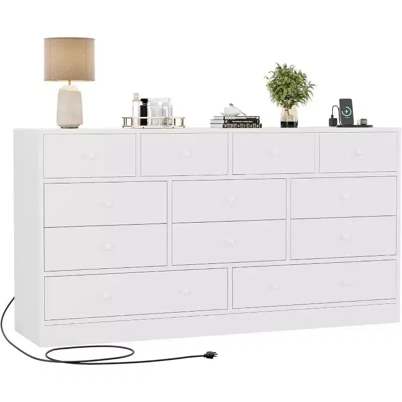 Cassettiera a 12 cassetti per camera da letto, mobile contenitore grande, mobile TV, cassettiera in legno, per soggiorno, corridoio