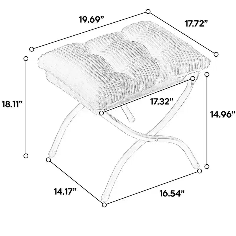 Poltrona Lounge Ergonomica con Pouf per Soggiorno e Piccoli Spazi - Struttura in Acciaio e Tasca Laterale