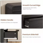 Comò/Cassettiera Moderna a 5 Cassetti con Parte Superiore Ad Arco, Design con Bordi Curvi, Mobiletto Indipendente, per Sala da Pranzo, Camera da Letto, Soggiorno