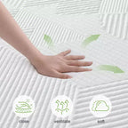 Materasso in schiuma di gel rinfrescante medio da 14 pollici con rivestimento traspirante